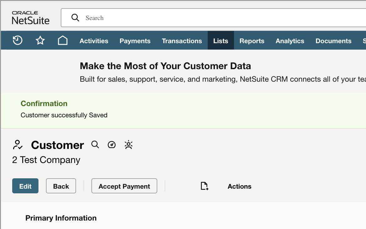 Add a Customer